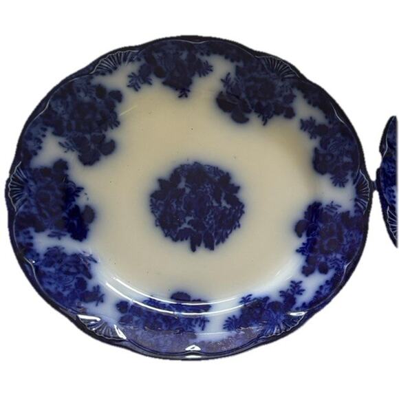 Set 3 Flow Blue New Wharf Pottery England Waldorf Dinner Plates 1 X 9" & 2 X 10” - Picture 14 of 15